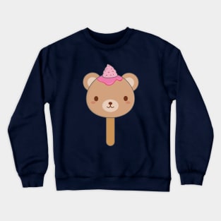 Cute Brown Bear Ice Cream T-Shirt Crewneck Sweatshirt